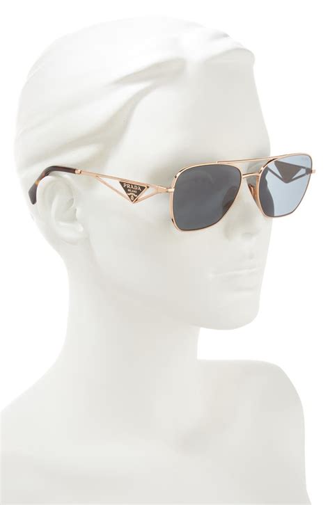 Prada 59mm Aviator Sunglasses .